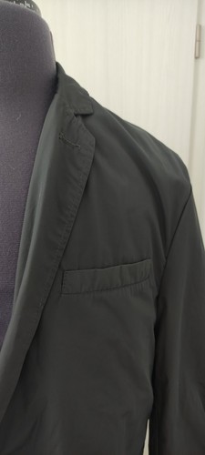 Massimo Dutti Mens Nylon Polyester Blazer Jacket 2 Button Black Eu 54 UK 44 - Imagen 2 de 8