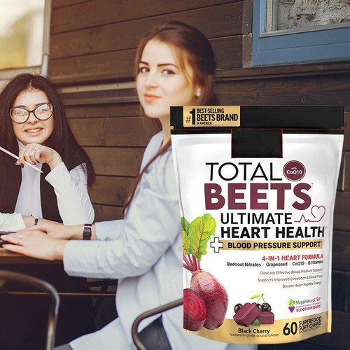 Super Beets Heart Chews, Nitric Oxide and Blood Pressure Support 60caps - Picture 3 of 12