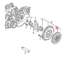 VW TRANSPORTER 7EA 7EB 7EF 7EG 7EH 7EJ 7EM 7EN CLUTCH PLATE 06A141032C