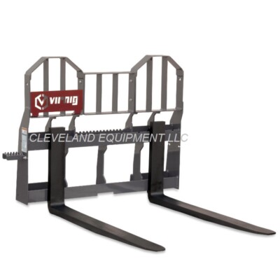 NEW 72'' VIRNIG HI-VIS WALK THRU PALLET FORKS FRAME ATTACHMENT Skid Steer Loader