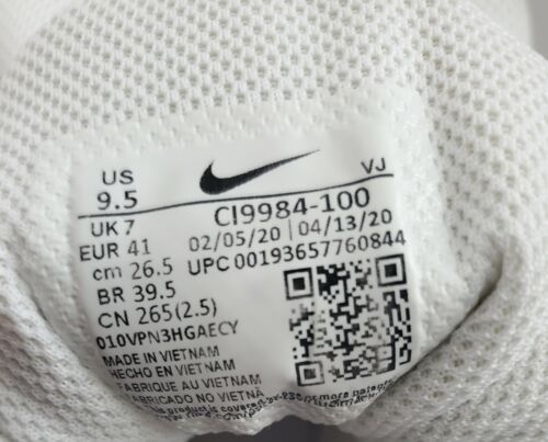 bar pear Bandit Nike Downshifter C19984-100 Women&#039;s Size 9.5M Running Sneaker White  Silver | eBay