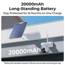 Reolink Altas PT Ultra 4K Battery Security Camera Auto Tracking + 6W Solar Panel