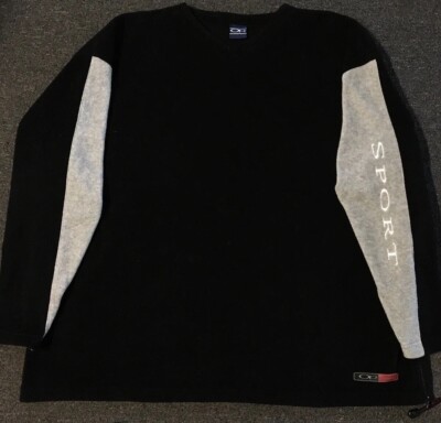 Vtg OP Ocean Pacific Fleece Jacket 3XL Oversized Baggy Tech Skate Grunge 90s Y2K