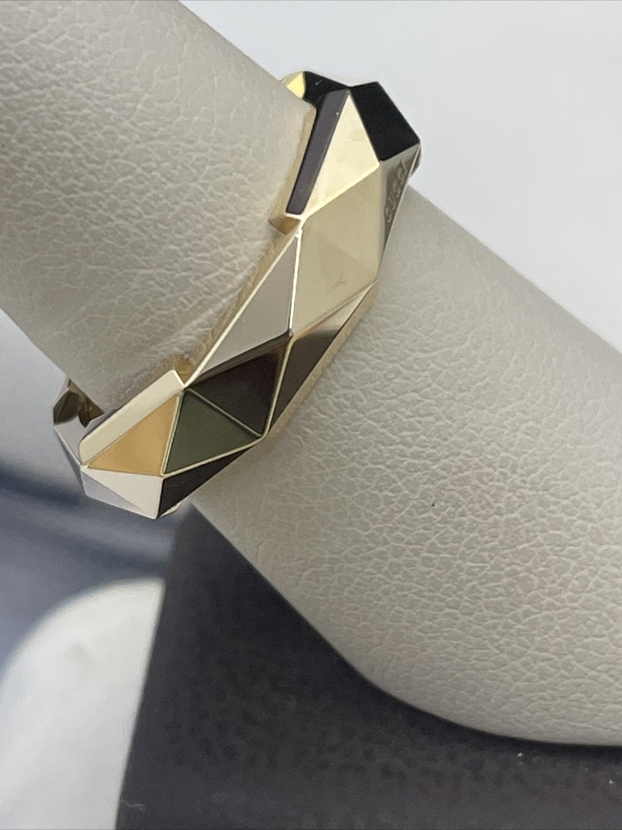gucci link to love studded ring