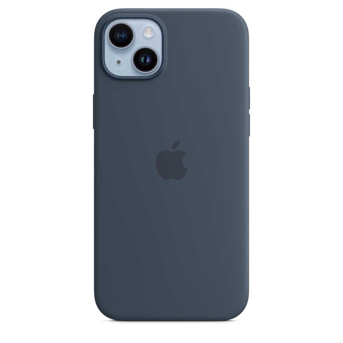 Coque iPhone 14 Plus Apple silicone bleu anti-choc et compatible MagSafe - 2