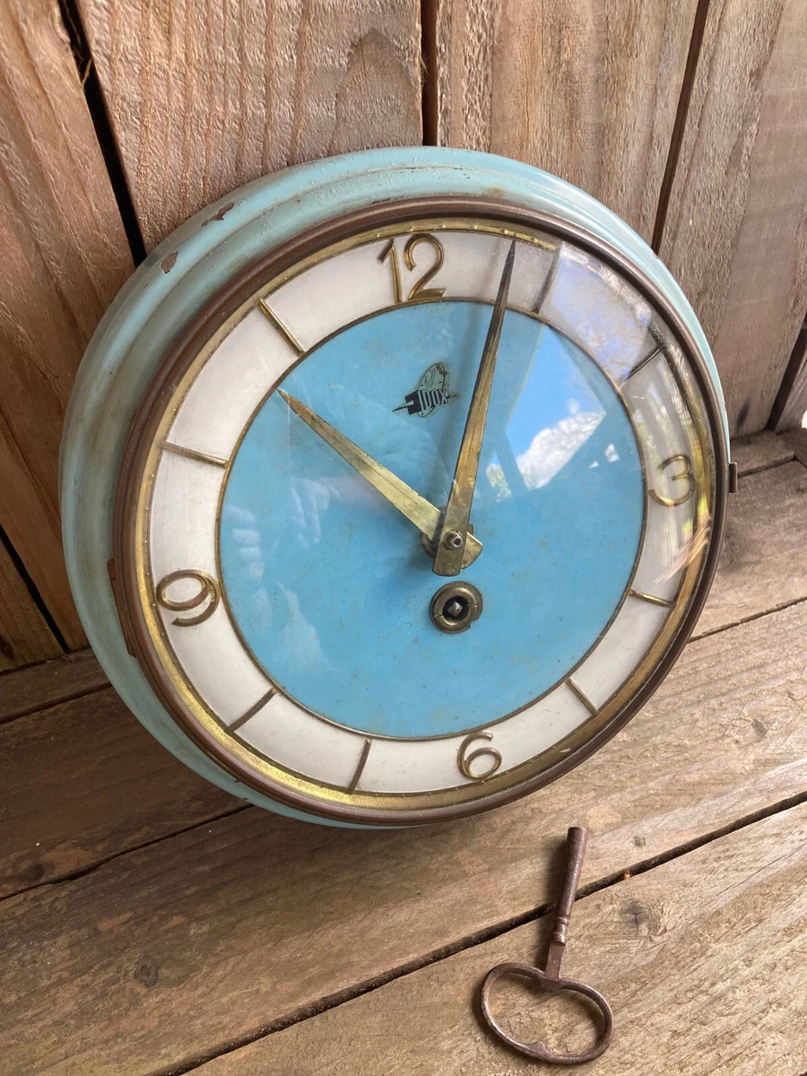 Pendule Aventurine bleue et bois de chêne