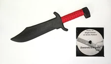 Kalaj Kutter Bowie Training Knife Trainer Western 49 Replica Red DVD