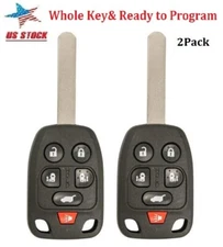 2 For 2011 2012 2013 2014 Honda Odyssey Keyless Uncut Remote Car Key Fob Alarm
