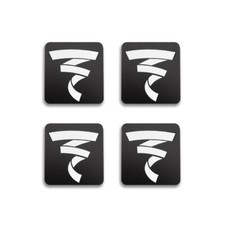 Focal Speaker Badge Logo Custom Made Aluminum 50.8mm 2" X47.6mm 1.875" 