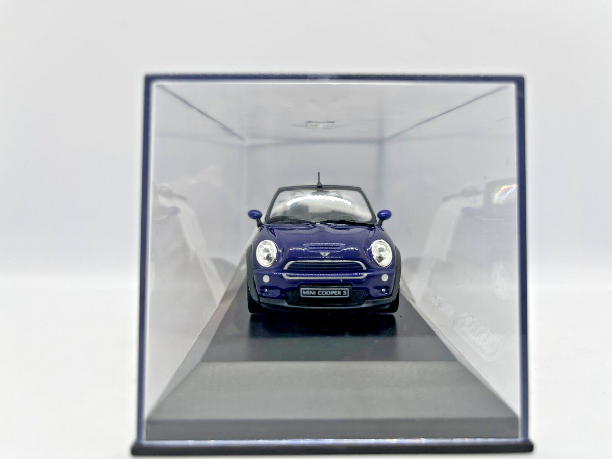 1/87 Welly Roadster Diecast model Mini cooper S Cabrio blue color