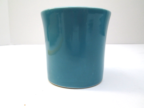 Vintage Fiesta Ware Tom and Jerry Cup Turquoise Genuine HLC USA 3" Tall - Picture 8 of 10