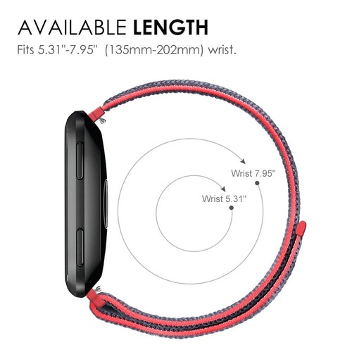 Correa de pulsera de nailon de repuesto para correa Fitbit Versa/Lite/Edición especial - Imagen 42 de 54