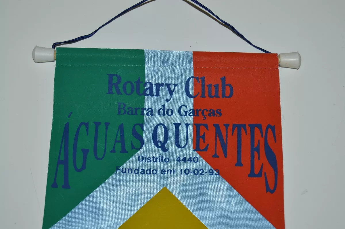 Barra Do Garcas MT Brazil Aguas Quentes Rotary International Club Banner  Flag