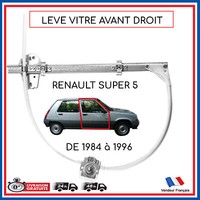 Mecanismo LèVe Vitre Avant Droit Manuell FüR Super 5 7700762672 7700774974