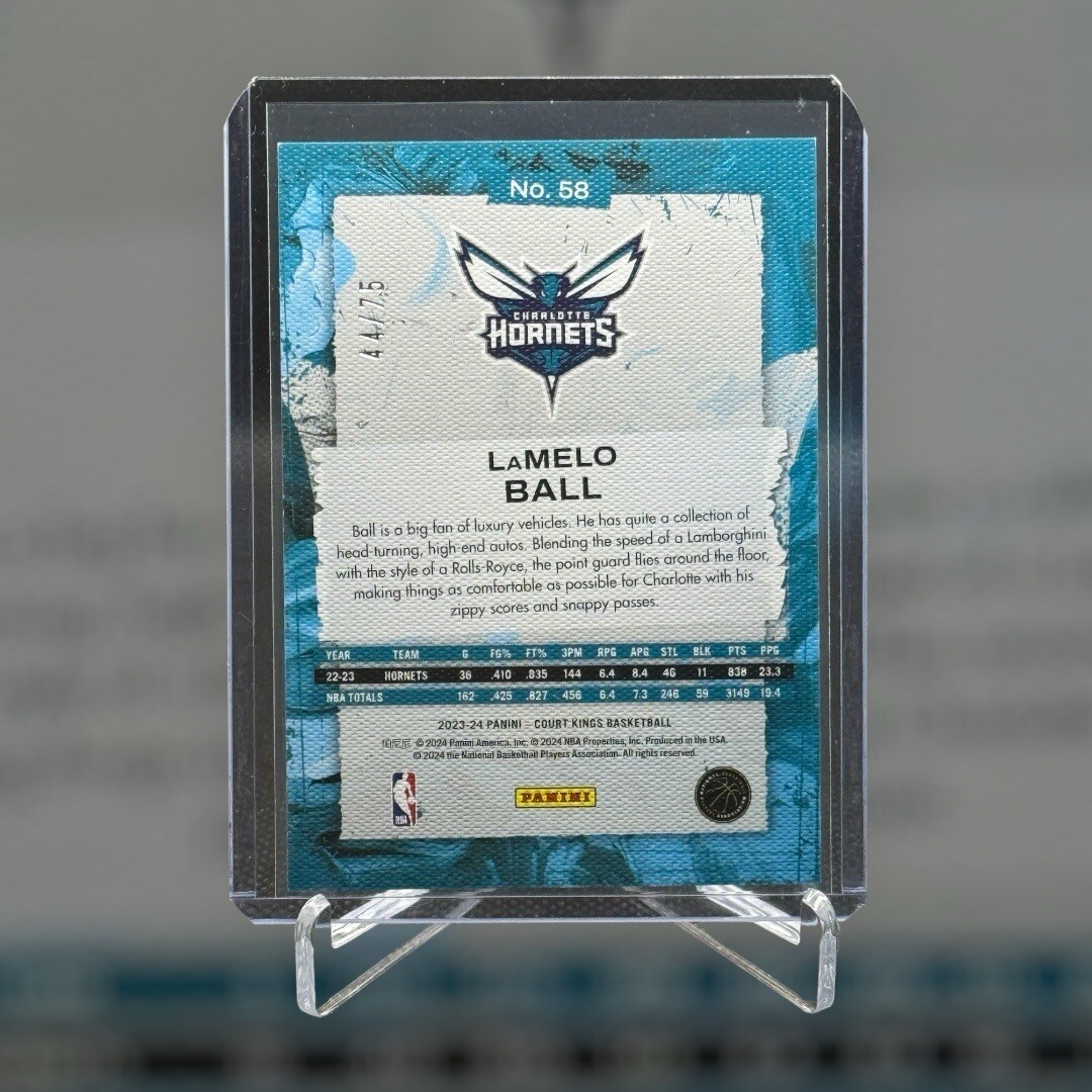 2023-24 Panini Court Kings Basketball Lamelo Ball 44/75