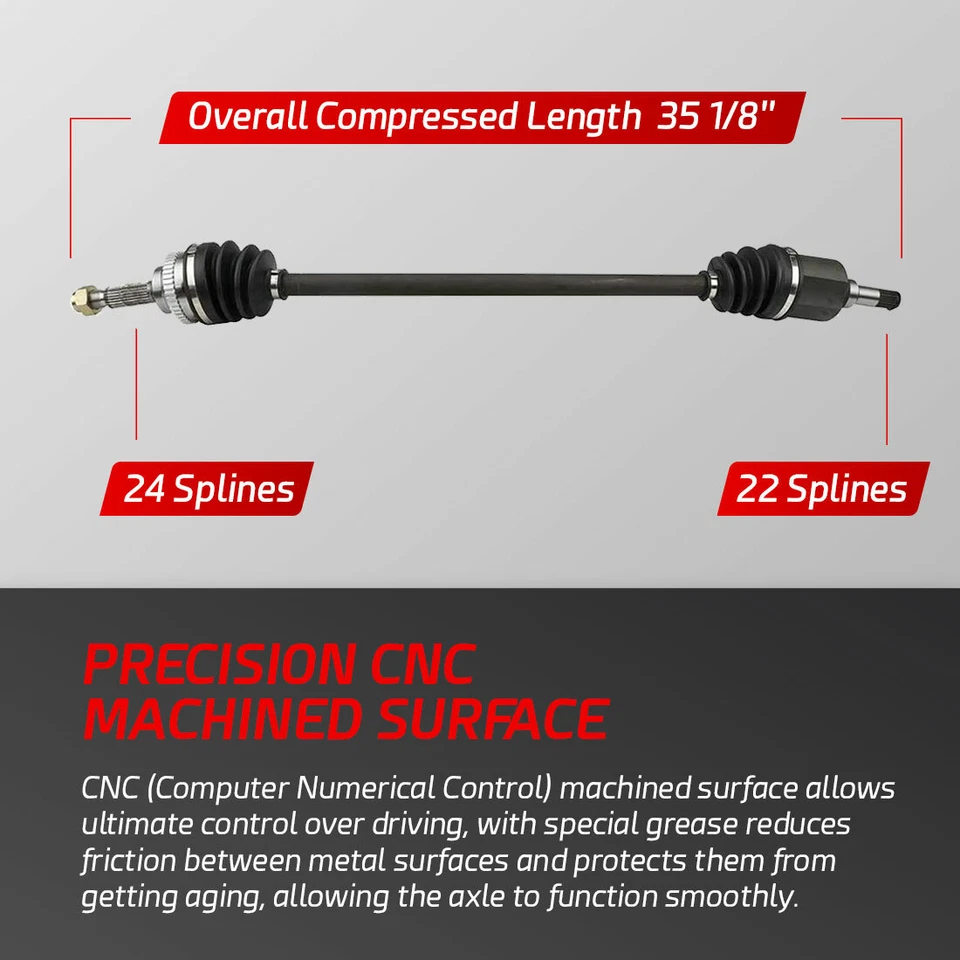 Eje delantero derecho CV para Ford Aspire 1994 1995 1996 1997 con transmisión manual Foto 2 de 4