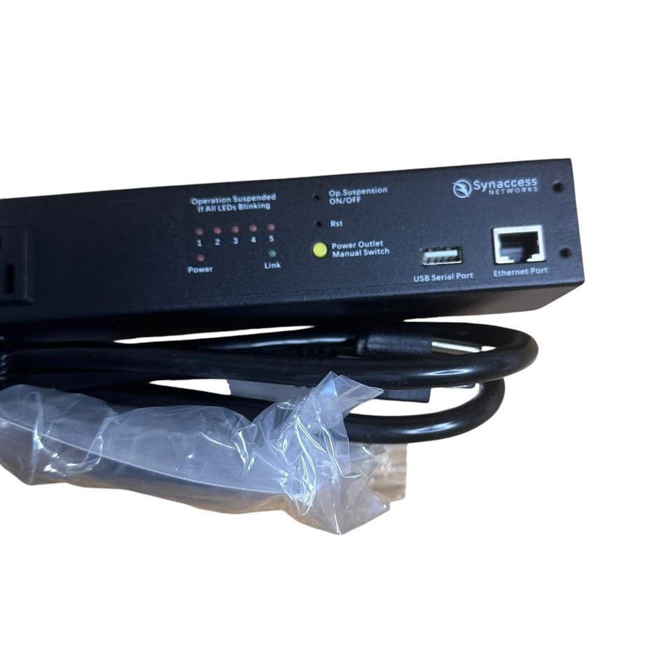 Controlador PDU conmutador de alimentación remoto administrado IP Synaccess NP-05B 5 salidas | Nuevo Foto 4 de 4