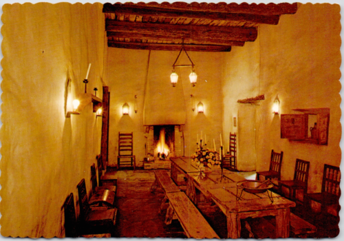 Spanish Governors Palace San Antonio Texas Comedor Dining Room Vintage Postcard - Picture 1 of 2