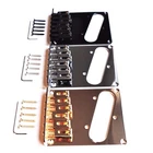 Electric Guitar Bridge Tele Telecaster Modern 6 Saddles Chrome Black Gold