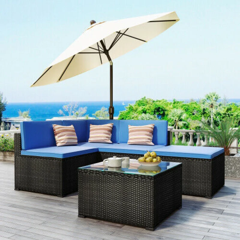 Corner outdoor online table and chairs