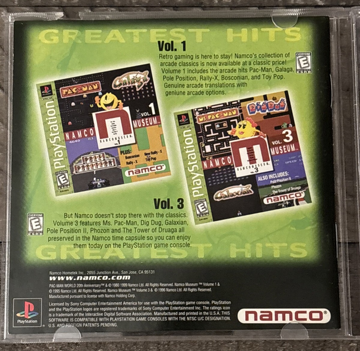 Pac-Man World 20th Anniversary (Sony PlayStation 1, 1999) Black