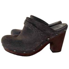 UGG Kaylee Gray Suede Clogs Size 7