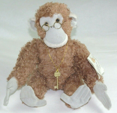 VTG TEDDY BEAR MUSEUM LTD ED 170/500 JOINTED MOHAIR MONKEY STUFFED PLUSH ANIMAL