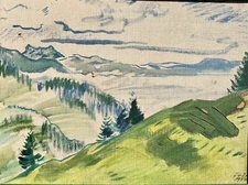 20th Century Rare Canadian School Postimpressionism Original Oil Painting