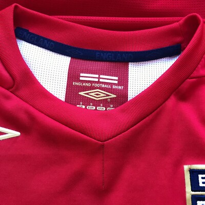 England 2006 - 2008 Away football shirt jersey Umbro size S #6