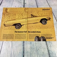 1996 Lowrider Car BF Goodrich Tire Vintage Print Ad/Poster Promo Art Magazine Pg