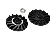 Exotek 22s Sprint Car/Drag Aluminum Slipper Pads w/Cooling Fins EXO2333 2333