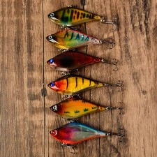 6pc Sinking Vibrating Immitation Minnow Bass Fishing Lures