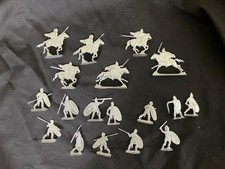 Zinnfiguren Celts Mounted and Fighting on Foot in Very Good Condition