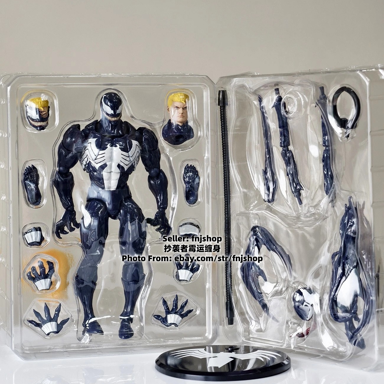 Mess Toys Venom Lethal Neighbor Spider-Man Symbiote 1/12 Action Figure US STOCK alternate view 3