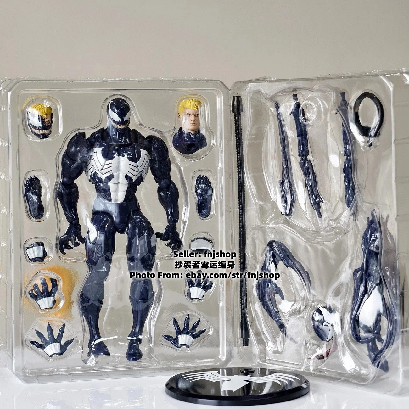 Mess Toys Lethal Neighbor Symbiote Suit Venom 1/12 Action Figure Model US STOCK image 3