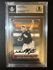 2008 Bowman Mark Buehrle Signed Card 82 BGS Slab Authentic Autograph Auto