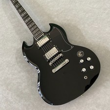 SG Electric Guitar Cross Inlay Fretboard Black Guitar Christmas Gift In Stock US