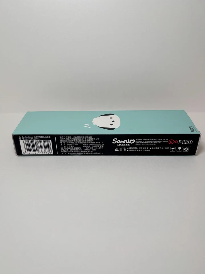 Cuchara de sopa de cerámica Pochacco diseño verde menta Foto 3 de 4