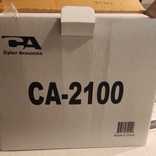 Cyber Acoustics CA-2100 2.0 Wired Computer Speakers Magnetically Shielded 3.5mm