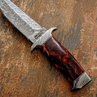 Model # 7737 Custom  Damascus Bowie Knife By Impact Cutlery Resin Handle — photo 7