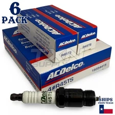 6 Pack Genuine GM ACDelco Spark Plugs R45TS
