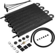 X AUTOHAUX 1 Set Car Universal 5/16" Transmission Oil Cooler Kit 8 Pass...