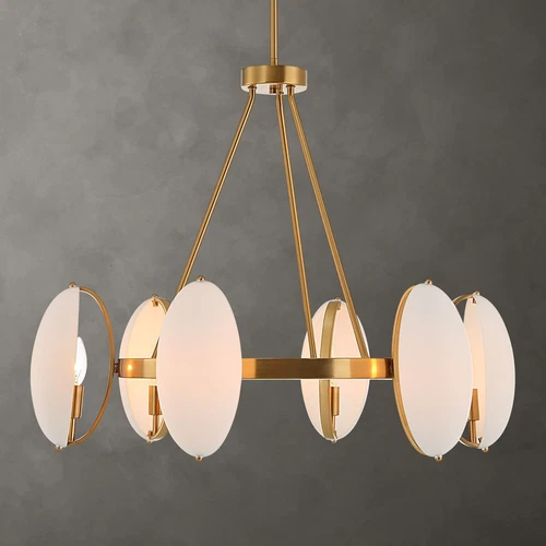 Uttermost Oviform 6 Light Round Chandelier - Picture 1 of 6