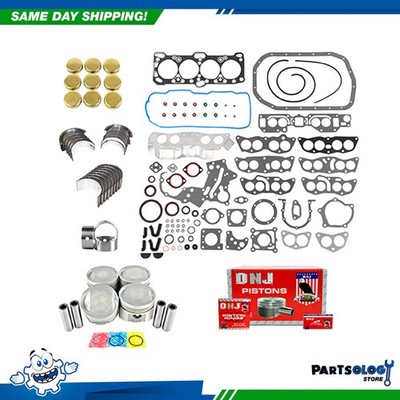 DNJ EK108 Engine Rebuild Kit For 85-92 Dodge Eagle Colt Summit 2.4L SOHC 8v 16v