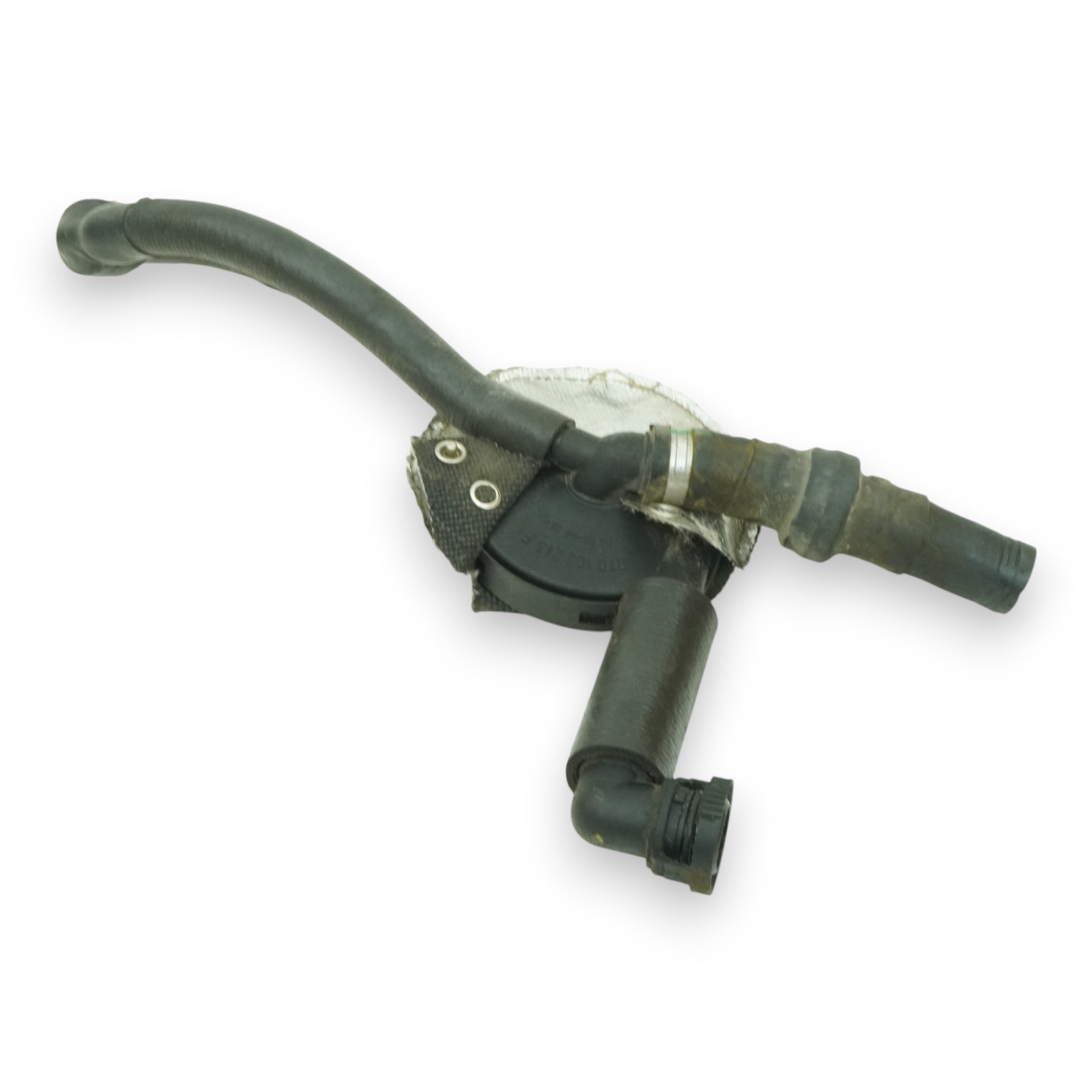 03-06 Bentley Continental GT GTC 6.0L Oil Separator W Hose Pipe Left 07D103245