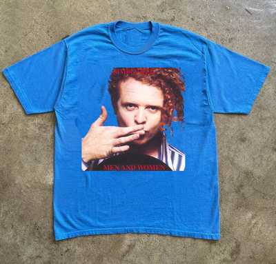 Simply Red Men And Women Album blue T Shirt Full Size S-5XL