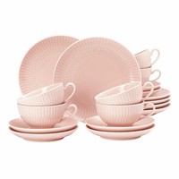 Seltmann Weiden Teeservice 18-Tlg. Klein Amina Rosé, Geschirr-Set, Porzellan