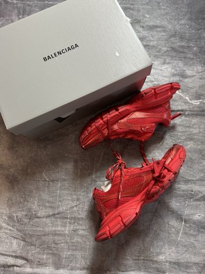 Balenciaga 3XL Distressed Sneakers in Red - Size 46 (13US) - NEW