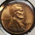 1939 P Lincoln Wheat Cent Penny 1c Philadelphia BU US Copper Coin LC-p39Mb