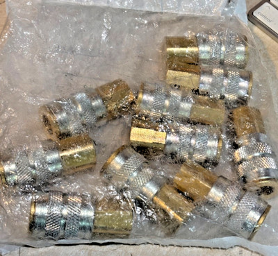 10 NEW Dixon 1/4'' Brass Quick Coupling Pneumatic Coupler 2FF2-B (G4)